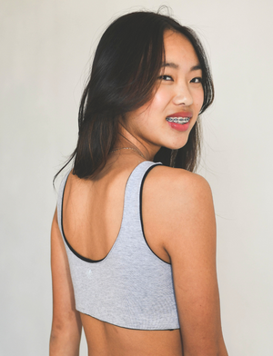 Bleuet Aster Organic Reversible Teen Tank Bra