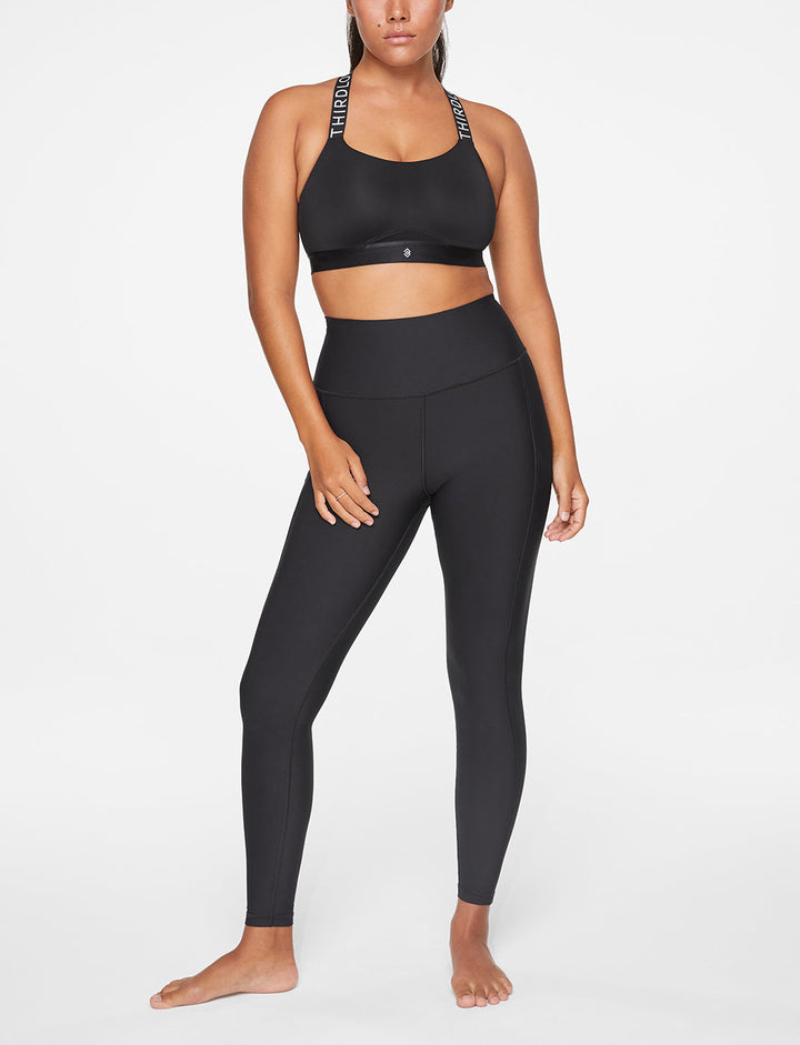 Kinetic Performance Pocket Legging - Black - Polyester/Spandex -Thirdlove