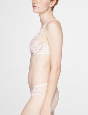 Lace Contour Plunge Bra, Soft Pink - Thirdlove - Nylon/Spandex,modelD