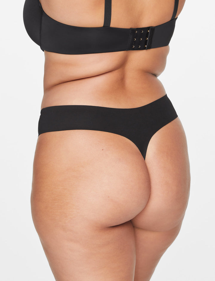 ComfortStretch Thong - Black - Nylon/spandex - ThirdLove,model5