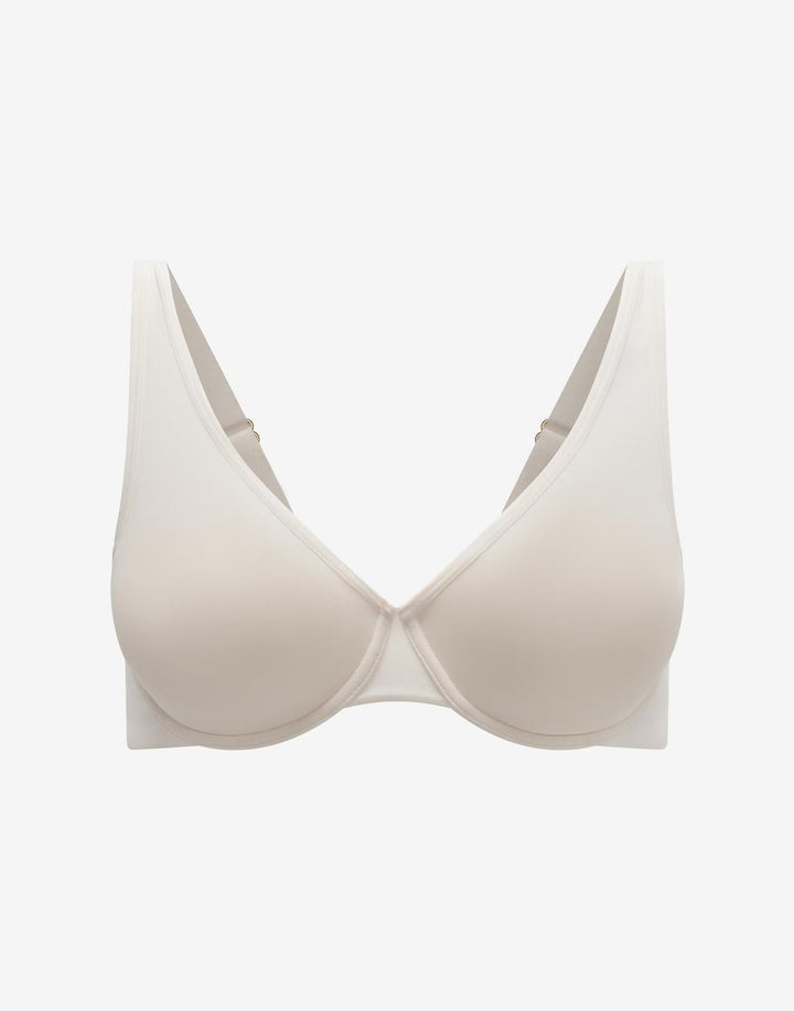 Organic Cloud Cotton Bra, Sea Salt - Thirdlove - Organic Cotton/Spandex