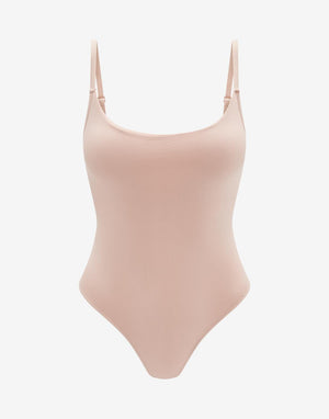 Seamless Cloud Cotton Bodysuit, Rose Dust - Thirdlove - Nylon/Spandex