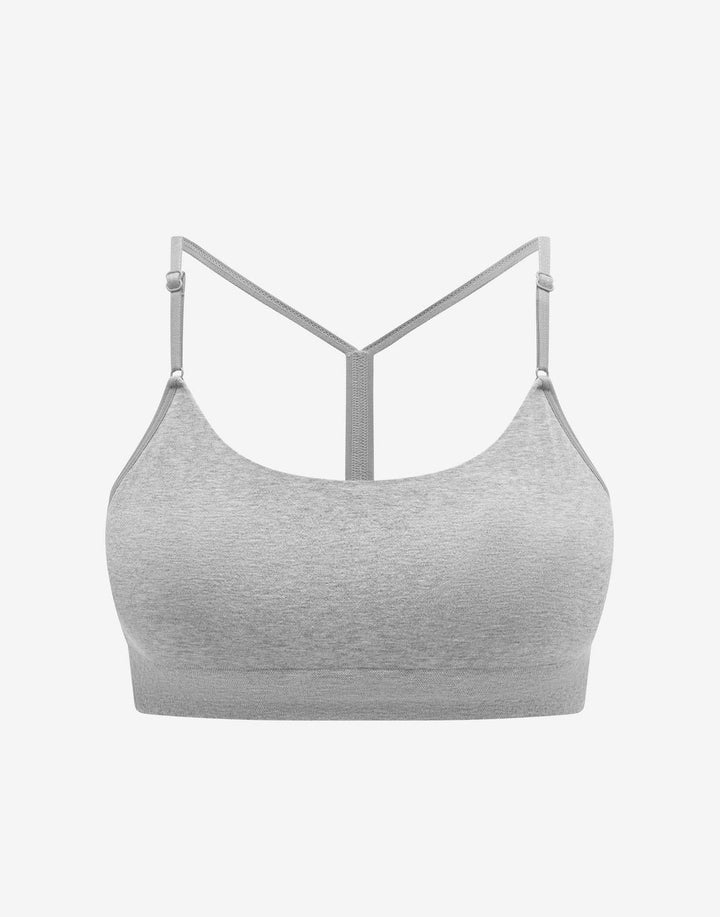 Seamless Cloud Cotton Wireless Bralette, Heather Gray - Thirdlove - Nylon/Spandex
