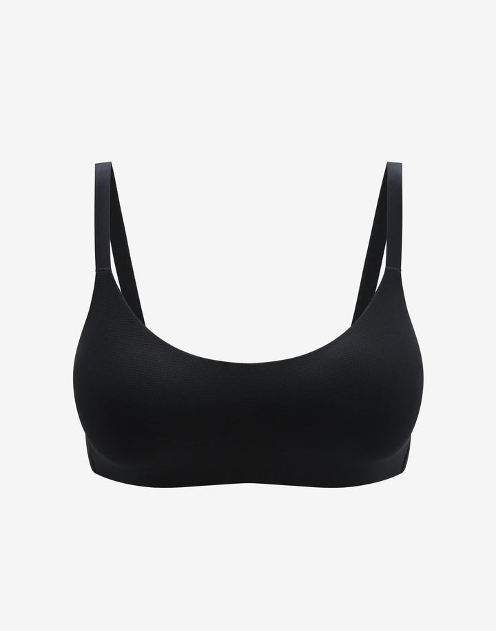 Thermoregulating TempSync™ Wireless Bra, Black - Thirdlove - 83% 37.5® nylon/12% spandex/5% nylon