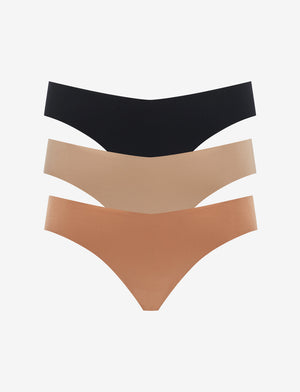 Zero Edge™  No-Show Thong - 3 Pack