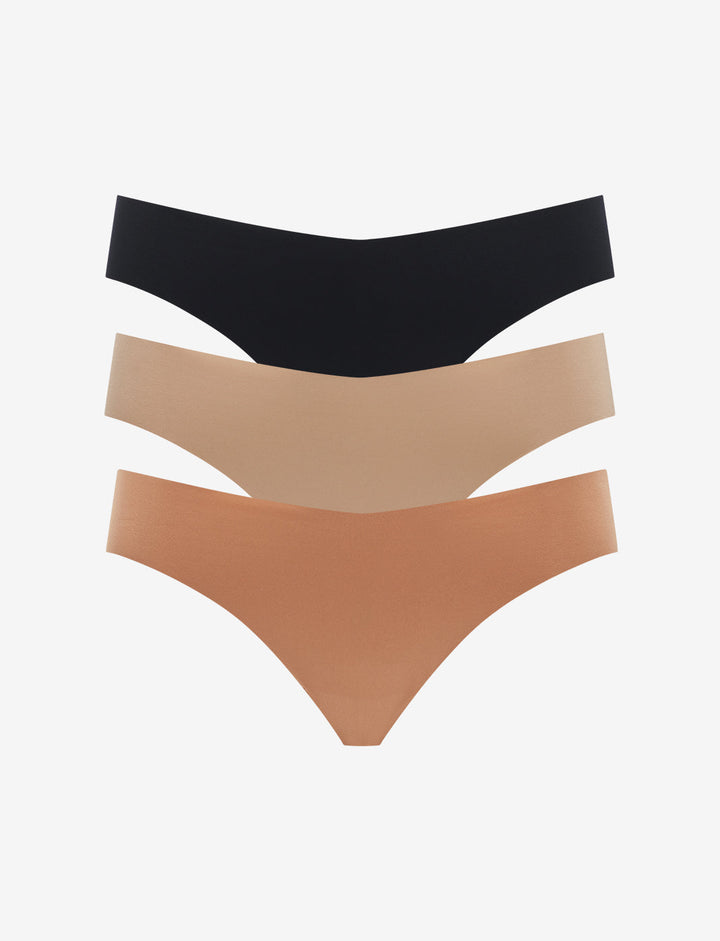Zero Edge™  No-Show Thong - 3 Pack