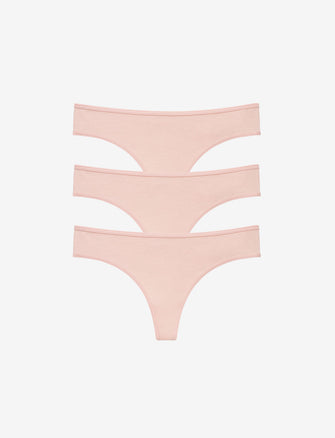 Organic Cloud Cotton Thong - Ballet - Organic cotton/spandex - ThirdLove