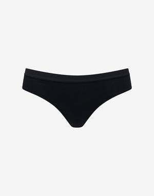 Organic Cloud Cotton Thong - Black - Organic cotton/spandex - ThirdLove