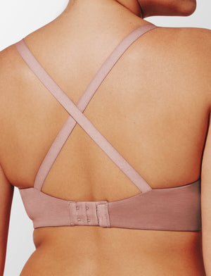 Organic Cloud Cotton T-Shirt Bra, Twilight - Thirdlove - Organic Cotton/Spandex,modelLLL