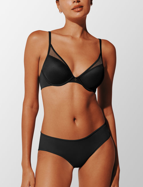 24/7® Classic Uplift Plunge Bra, Black - Thirdlove - Nylon/Spandex,modelCC