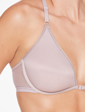 Bare Mesh Front Close Racerback Bra, Atmosphere - Thirdlove - Mesh,modelDDD