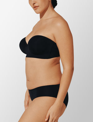 24/7® Classic Always Up Strapless Bra, Black - Thirdlove - 76% nylon/24% Spandex,modelH