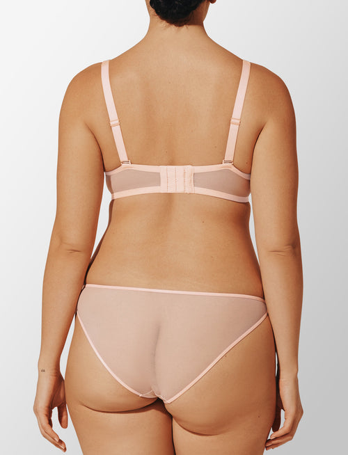 Bare Mesh Unlined Bra , Rose Dust - Thirdlove - Mesh ,modelH