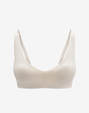 Organic Cloud Cotton Wireless Bra, Sea Salt - Thirdlove - Organic Cotton/Spandex