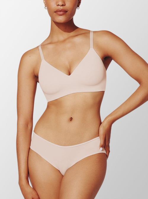 24/7® Classic Wireless Bra, Soft Pink - Thirdlove - Nylon/Spandex,modelIII