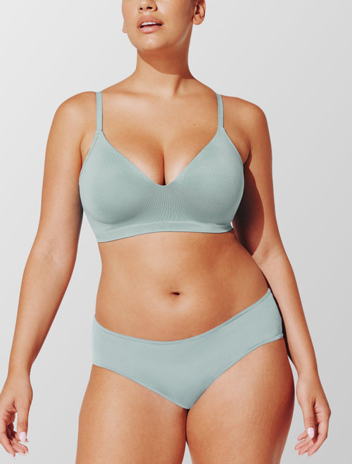 Form 360 Fit™ Wireless Bra, Mist - Thirdlove - Nylon/Spandex,modelH