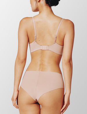 Zero Edge No-Show Cheeky, Taupe - Thirdlove - 50% nylon/50% Spandex,modelJJJ