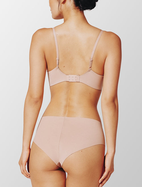 Zero Edge No-Show Cheeky, Taupe - Thirdlove - 50% nylon/50% Spandex,modelJJJ
