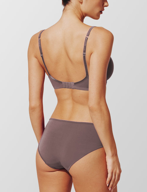 24/7® Classic Uplift Plunge Bra, Midnight Mauve - Thirdlove - Nylon/Spandex,modelFFF