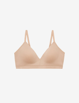 Form 360 Fit™ Wireless Bra - Taupe - Nylon/Spandex -Thirdlove