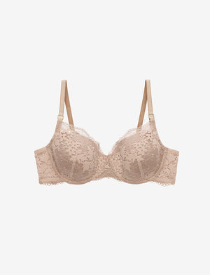 All Day Lace T-Shirt Bra, Taupe - Thirdlove - 51% Recycled nylon/42% Nylon/7% Spandex