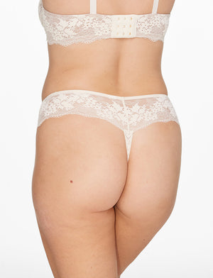 All Day Lace Thong - Sea Salt - 51% Recycled nylon/42% Nylon/7% Spandex - ThirdLove,model3