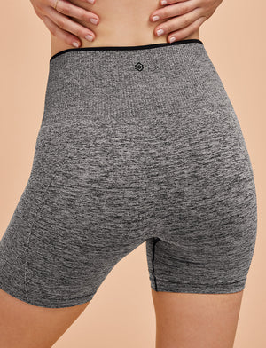 Flex Seamless Bike Short - Heather Grey - Nylon/spandex -Thirdlove
