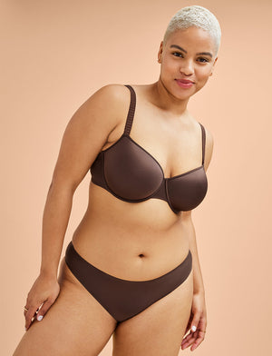 24/7® Classic T-Shirt Bra, Espresso - Thirdlove - Nylon/Spandex,modelTT