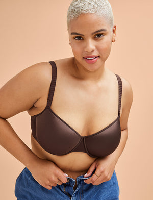 24/7® Classic T-Shirt Bra, Espresso - Thirdlove - Nylon/Spandex,modelTT