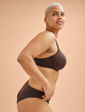 24/7® Classic T-Shirt Bra, Espresso - Thirdlove - Nylon/Spandex,modelTT