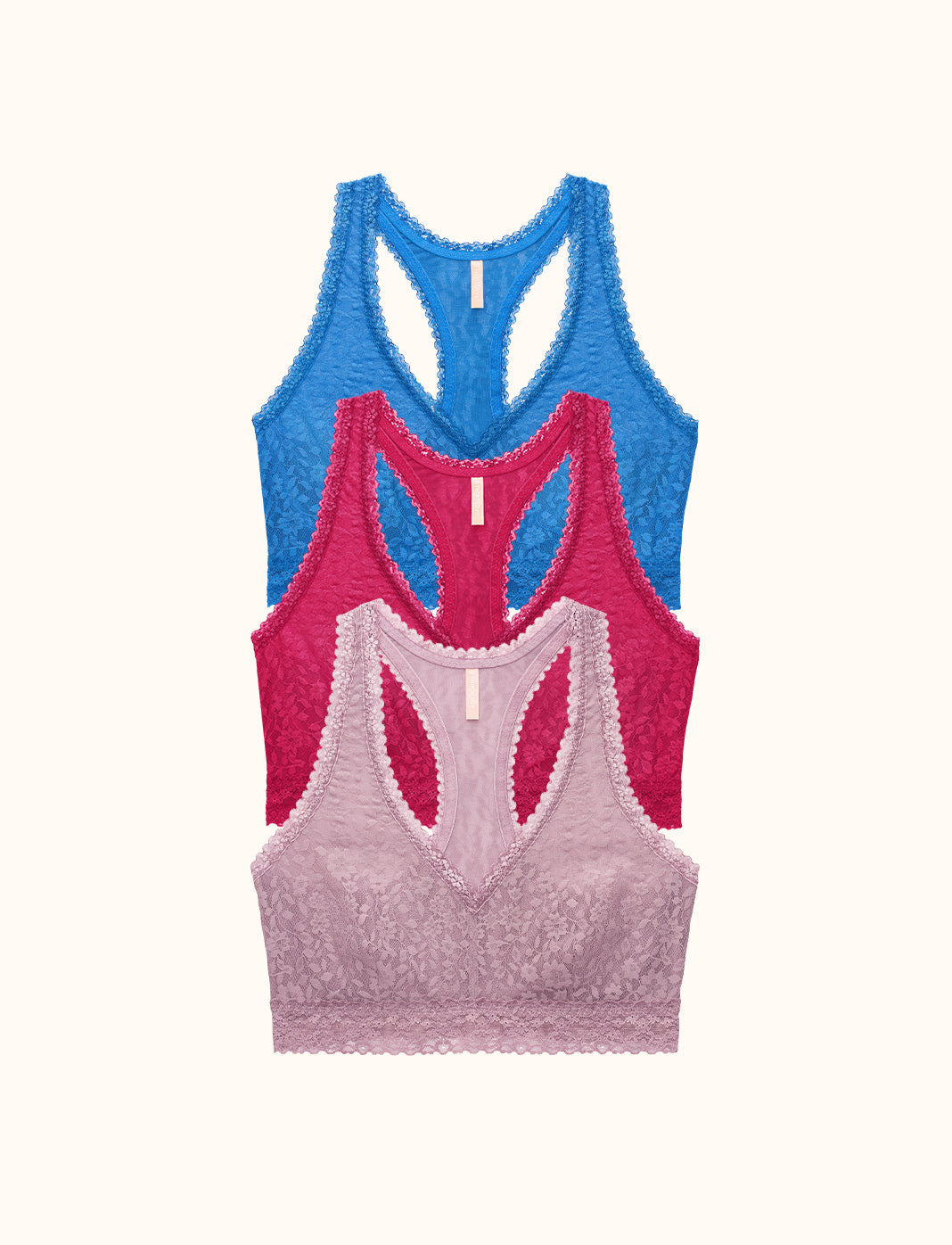 Everyday Lace Racerback Bralette Bundle