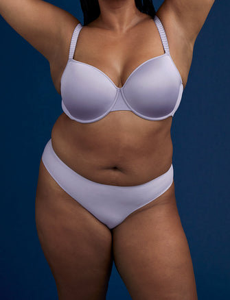 Comfort Stretch Thong - Earl Grey - Microfiber - ThirdLove,modelMM
