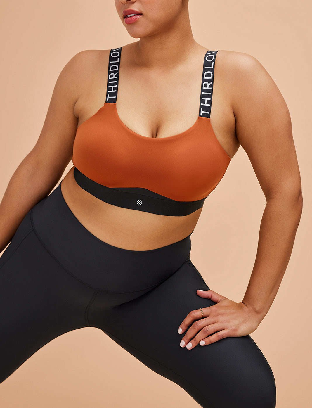 Kinetic Impact Sports Bra - ThirdLove - Polyester/Spandex - Ginger,modelTT