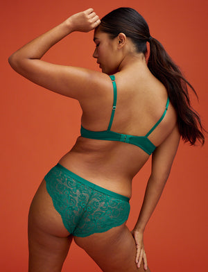 Lace Back Cheeky - Juniper - Nylon/viscose/spandex - ThirdLove,modelLL