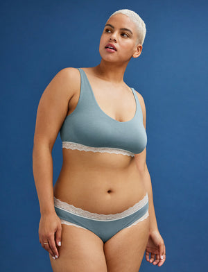 WonderKnit™ V-neck Bralette - ThirdLove - Cotton/Modal/Nylon/Spandex