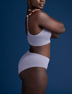 Form Seamless Hipster - Earl Grey and Gold Stripe - Nylon/Spandex - ThirdLove,modelAA