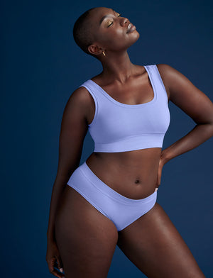 Form Seamless Scoop Bralette - Iris - Nylon/Spandex -Thirdlove