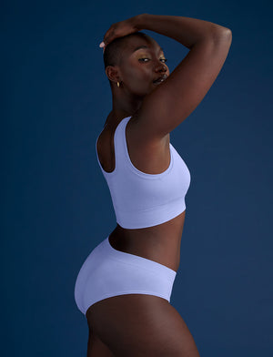 Form Seamless Hipster - Iris - Nylon/Spandex - ThirdLove,modelAA