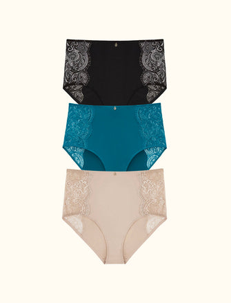 Lace High Brief Bundle