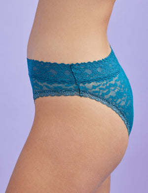 Everyday Lace Bikini - Midnight Teal - Nylon/Spandex -Thirdlove