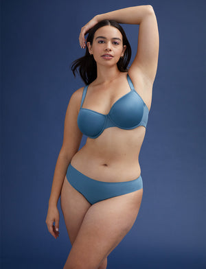 Comfort Stretch Bikini - Azure - Microfiber - ThirdLove,model