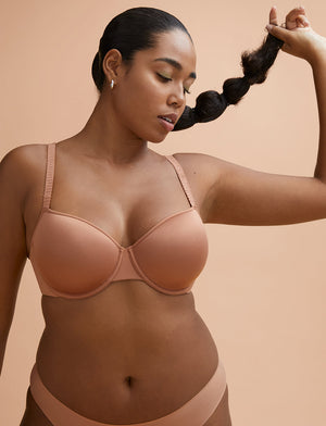24/7® Classic T-Shirt Bra, Mocha - Thirdlove - Nylon/Spandex,modelEE