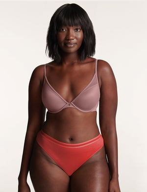 Everyday Cotton Thong - Pepper - Cotton/Spandex - ThirdLove,modelAA