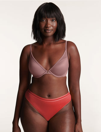 Everyday Cotton Thong - Pepper - Cotton/Spandex - ThirdLove,modelAA