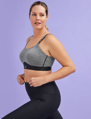 Kinetic Impact Sports Bra - ThirdLove - Polyester/Spandex - Grey,modelUU