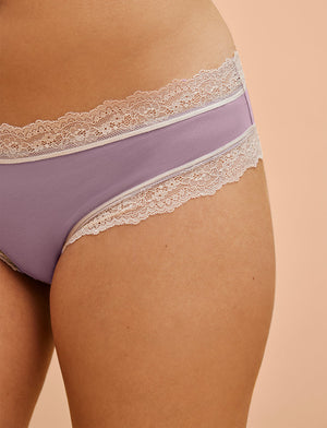 WonderKnit™ Bikini - Crushed Violet - Cotton/Modal/Spandex/Nylon - ThirdLove,modelSS