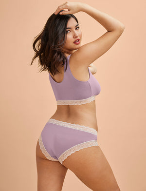 WonderKnit™ Bikini - Crushed Violet - Cotton/Modal/Spandex/Nylon - ThirdLove,modelSS