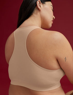 Form Seamless Full Coverage Wireless Bra - Taupe - Nylon/Spandex -Thirdlove