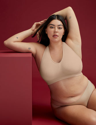 Form Seamless Full Coverage Wireless Bra - Taupe - Nylon/Spandex -Thirdlove