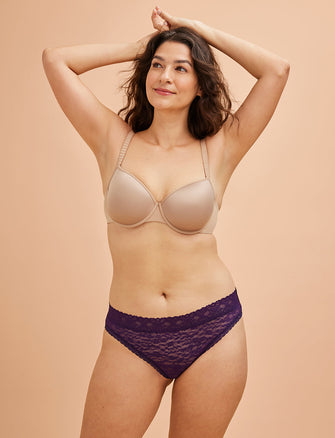 Everyday Lace Bikini - Blackberry - Nylon/Spandex -Thirdlove